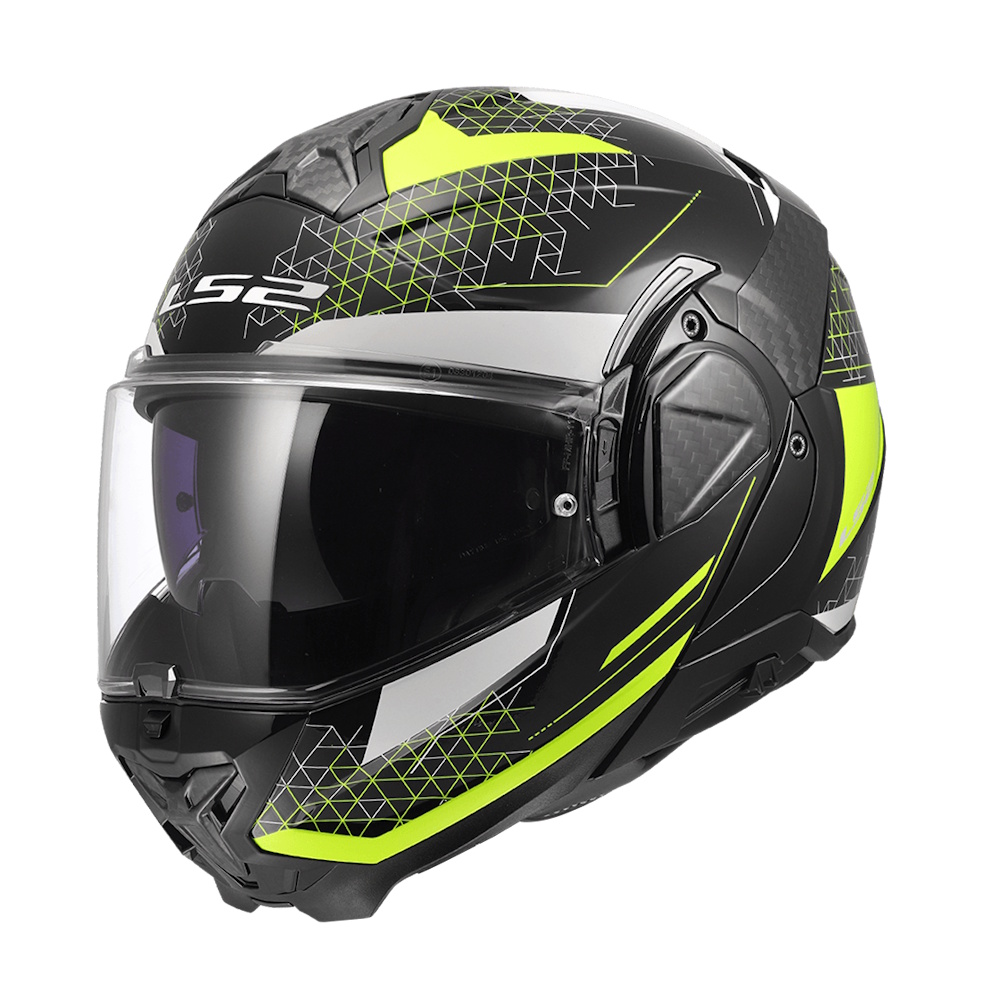 Překlopná přilba LS2 FF910 Advant II Astral H-V Yellow P/J XS (53-54)