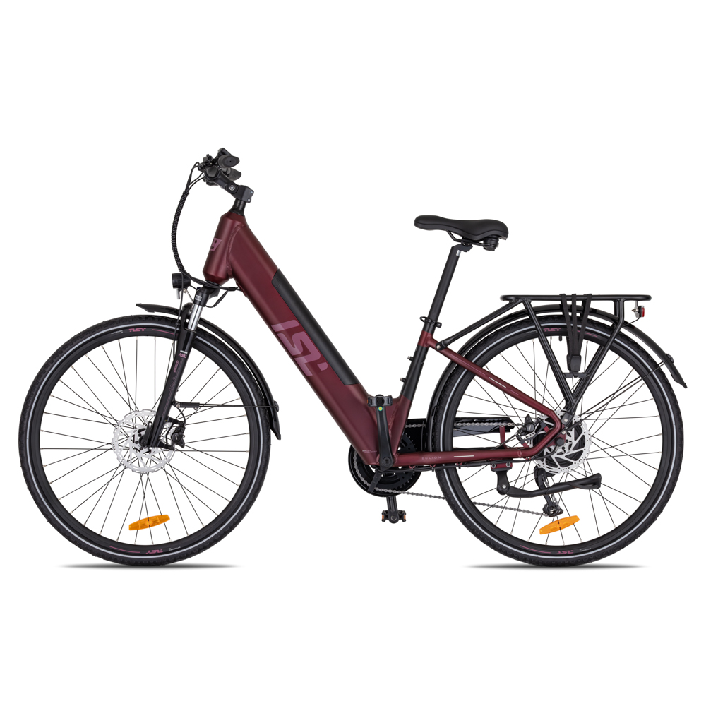 Městské elektrokolo inSPORTline ISL Eclion 648 Wh 28″ – model 2026 16″ (154-167 cm) Velour Red
