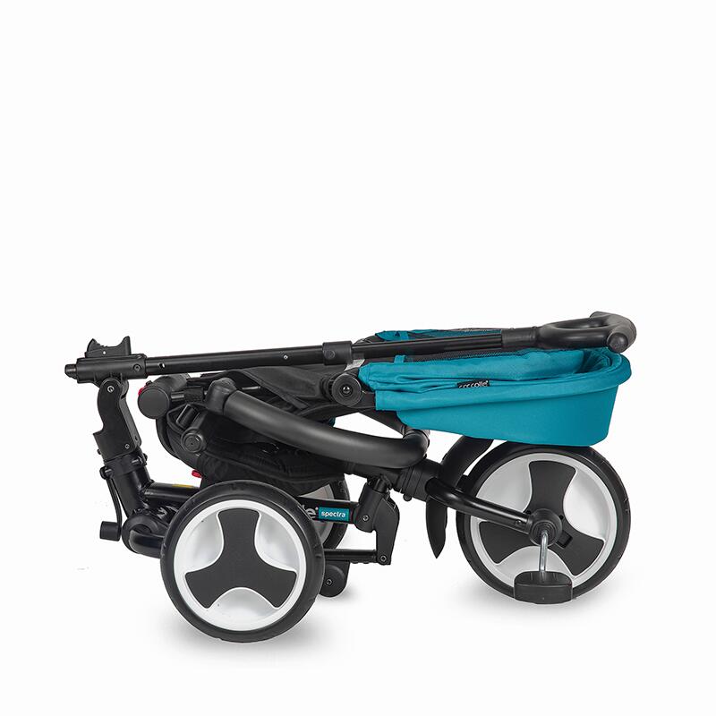 Dětská tříkolka s vodící tyčí Coccolle Spectra Turquoise Tide (obrázek 6)