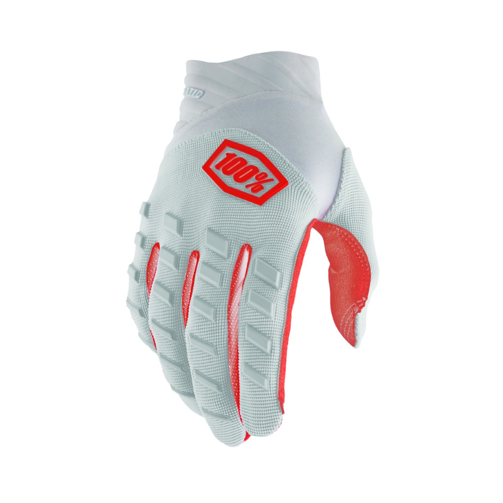 Motokrosové rukavice 100% Airmatic stříbrná  stříbrná  XL