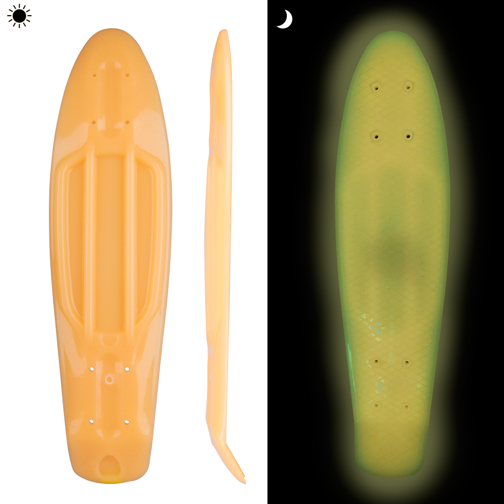 Svítící deska pro penny board WORKER Solosy 22.5*6"  oranžová - oranžová