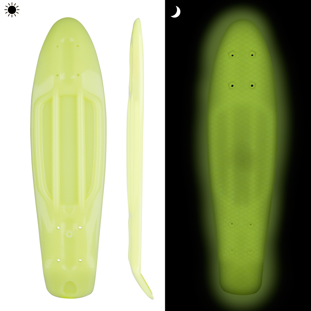 Svítící deska pro penny board WORKER Solosy 22.5*6" žlutá