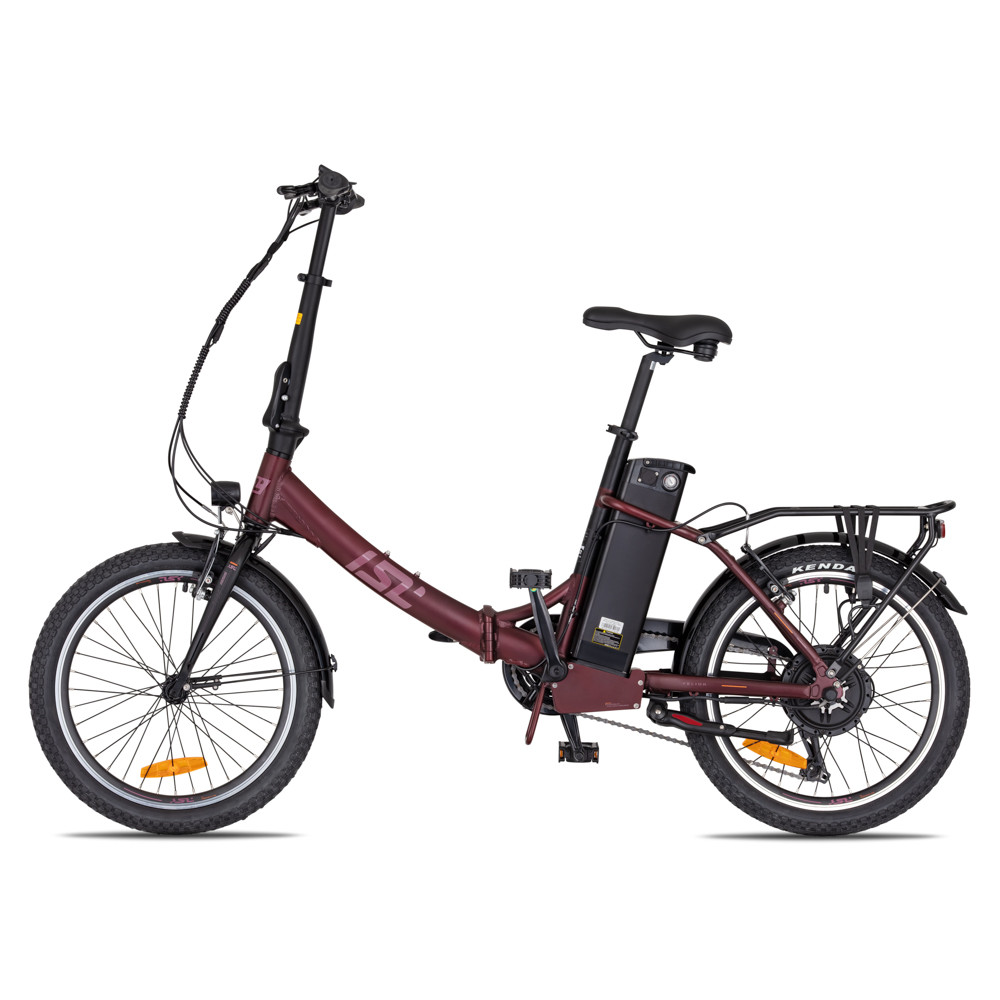 Skládací elektrokolo inSPORTline ISL Felior 468 Wh 20" - model 2026 15" (156-183 cm) Velour Red (obrázek 3)