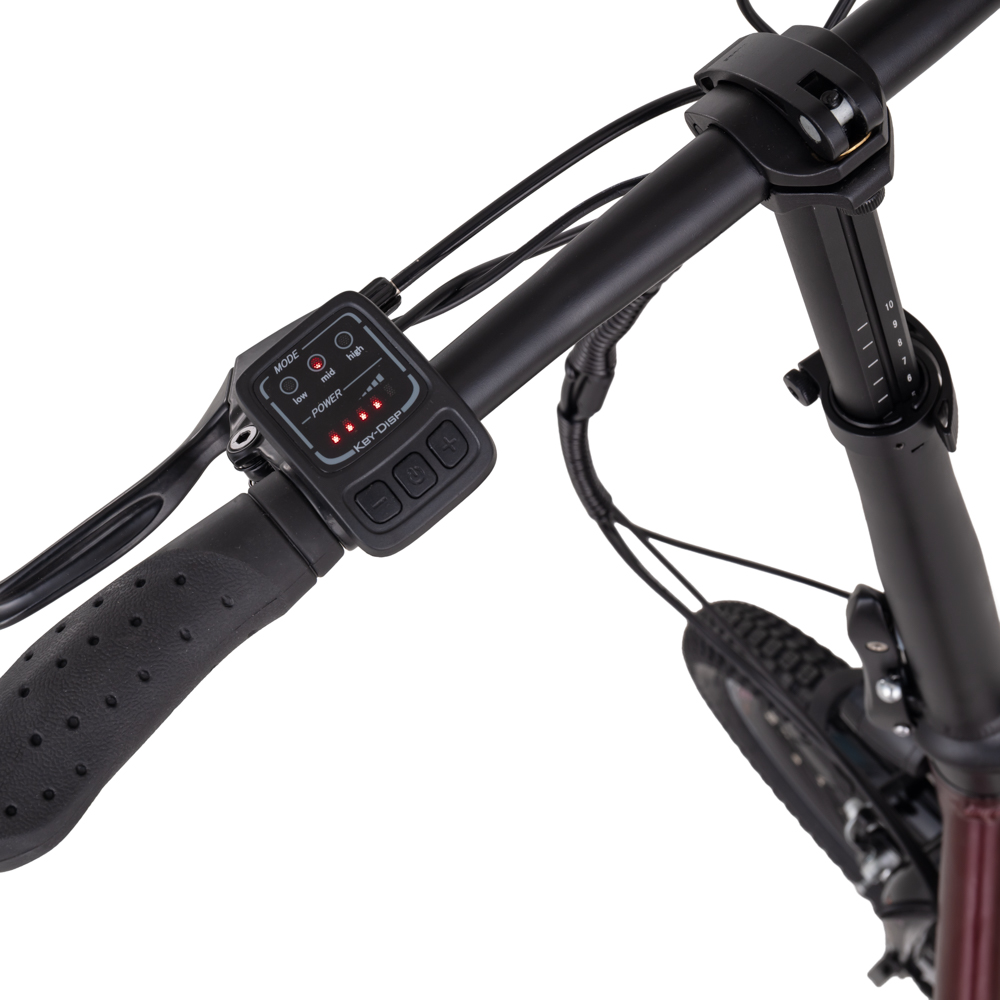 Skládací elektrokolo inSPORTline ISL Felior 468 Wh 20" - model 2026 15" (156-183 cm) Velour Red (obrázek 4)
