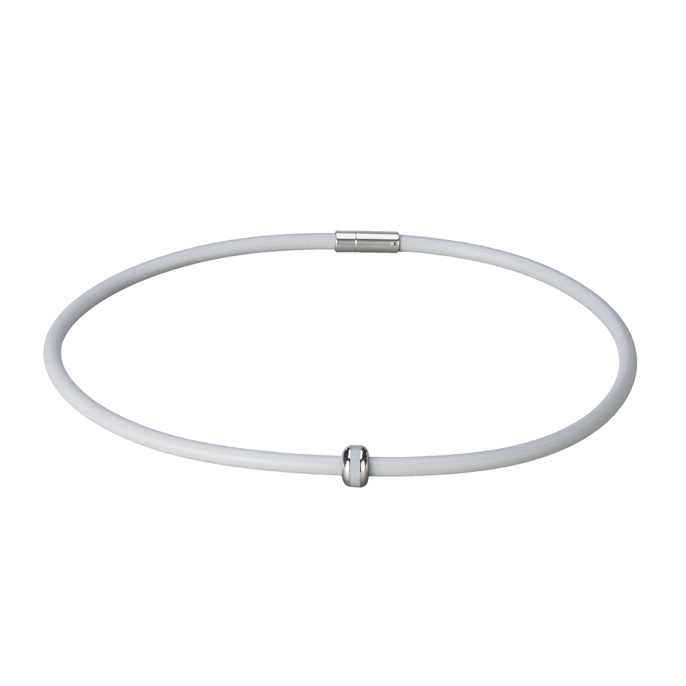 Magnetický náhrdelník inSPORTline Mely  šedá  48 cm - šedá