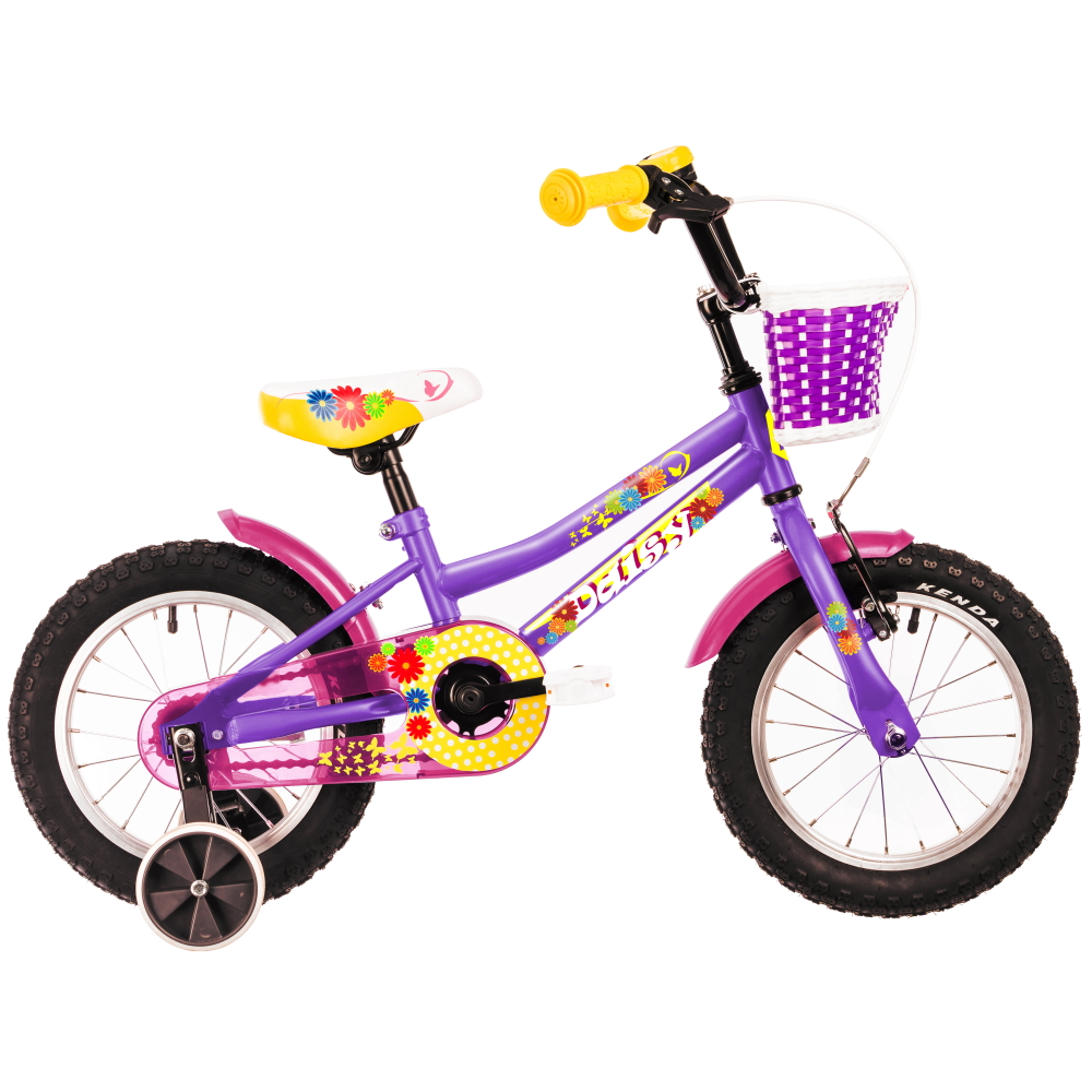 Dětské kolo DHS Daisy 1402 14" 7.0  Purple  7" (95-110 cm)