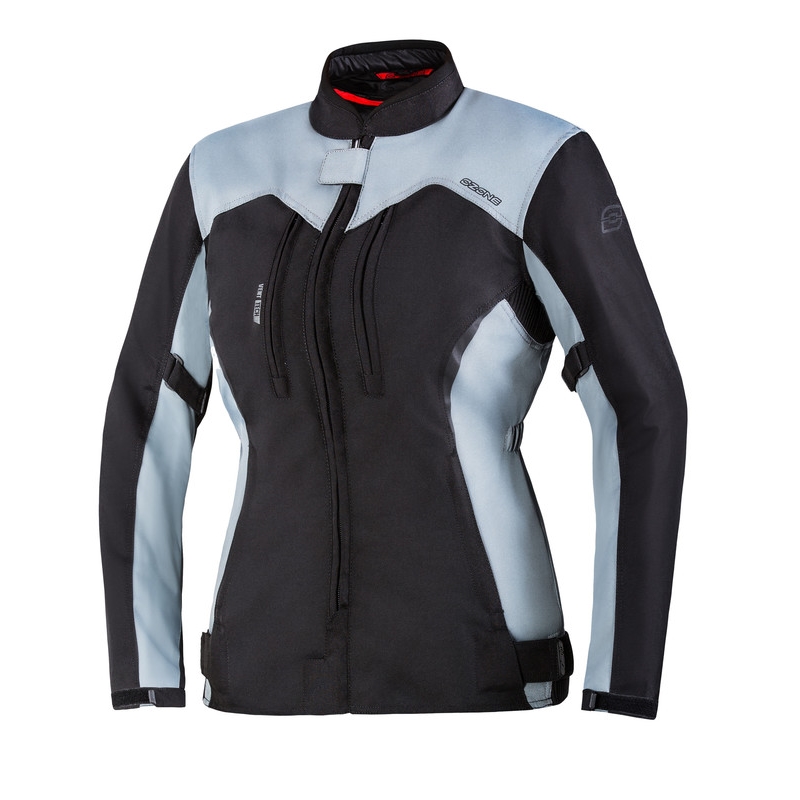 Dámská moto bunda Ozone Delta IV Lady černo-šedá - 4XL