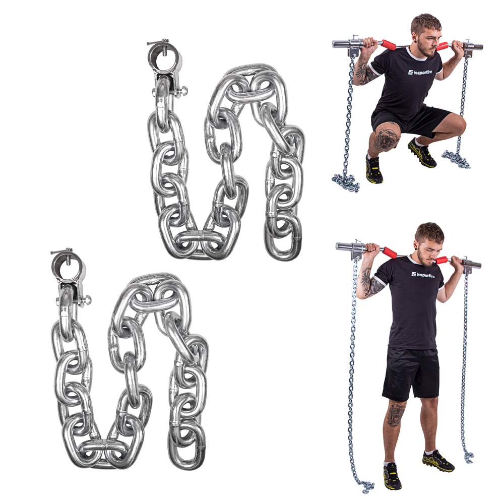 Levně Vzpěračské řetězy inSPORTline Chainbos 2x25 kg