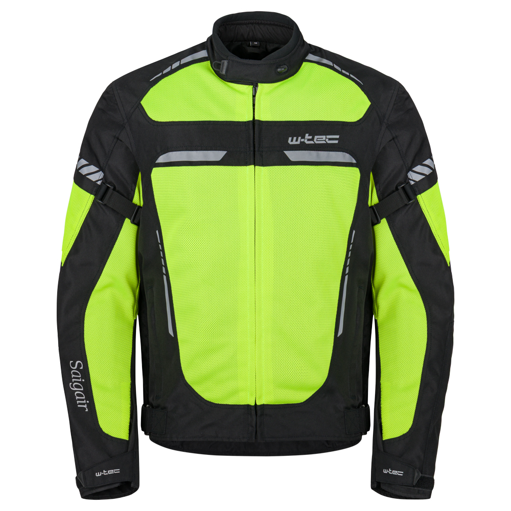 Pánská letní moto bunda W-TEC Saigair Fluo Yellow-Gray M (obrázek 7)