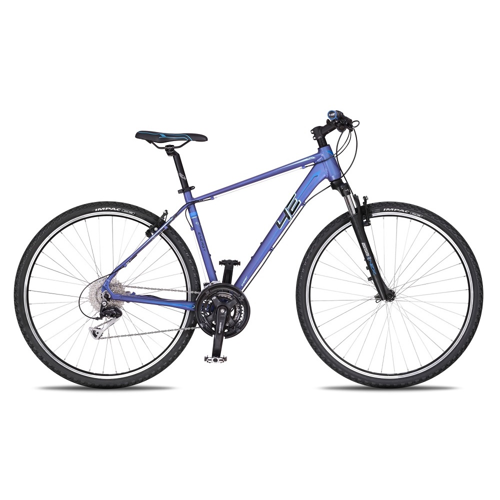 Pánské crossové kolo 4EVER Energy 28'' 4.0 modro-fialová - 21" - Záruka 10 let
