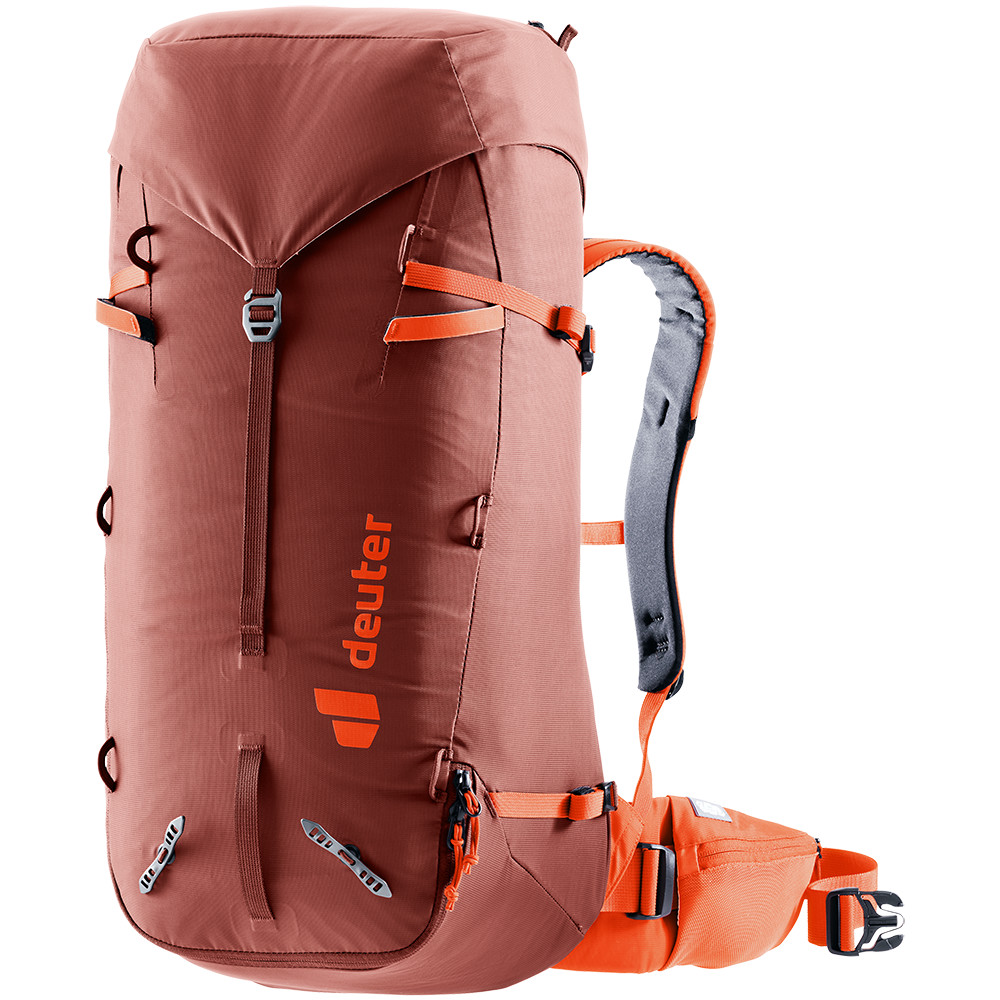 Turistický batoh Deuter Guide 34+8 redwood-papaya