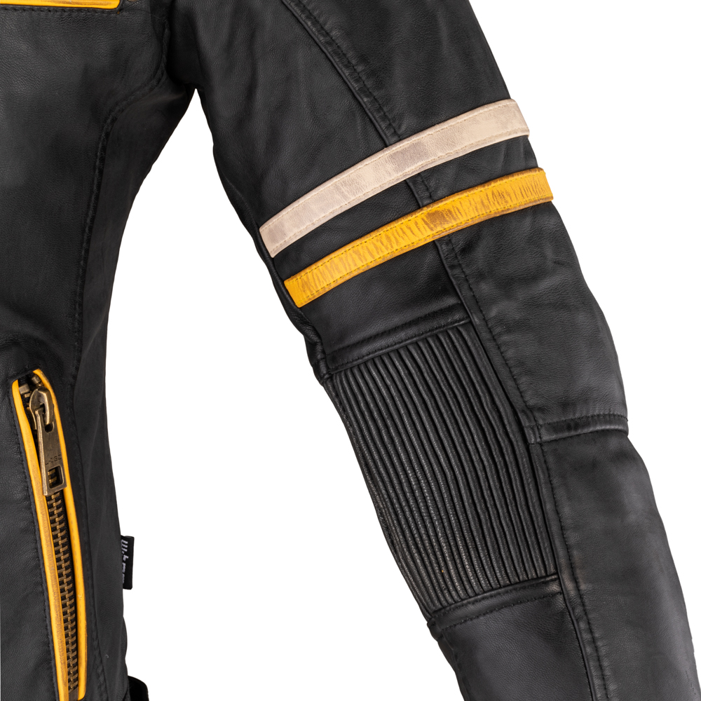 Dámská kožená moto bunda W-TEC Traction Lady černá L (obrázek 8)