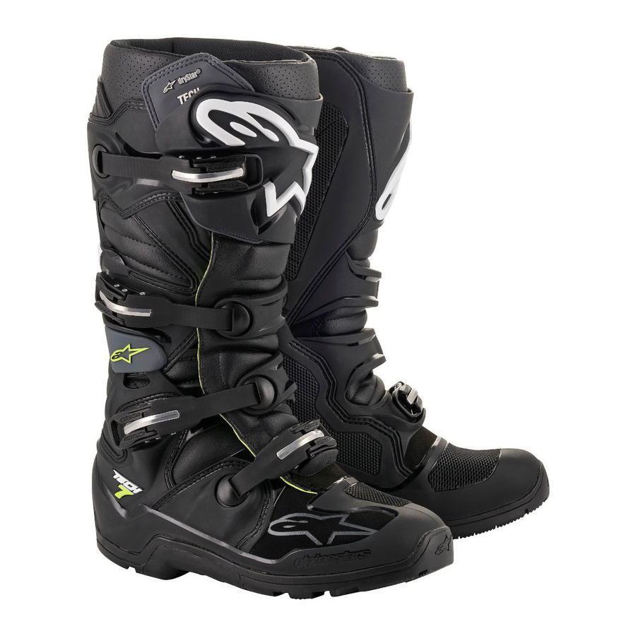 Moto boty Alpinestars Tech 7 Enduro Drystar černá/šedá/žlutá fluo  černá/šedá/žlutá fluo  52