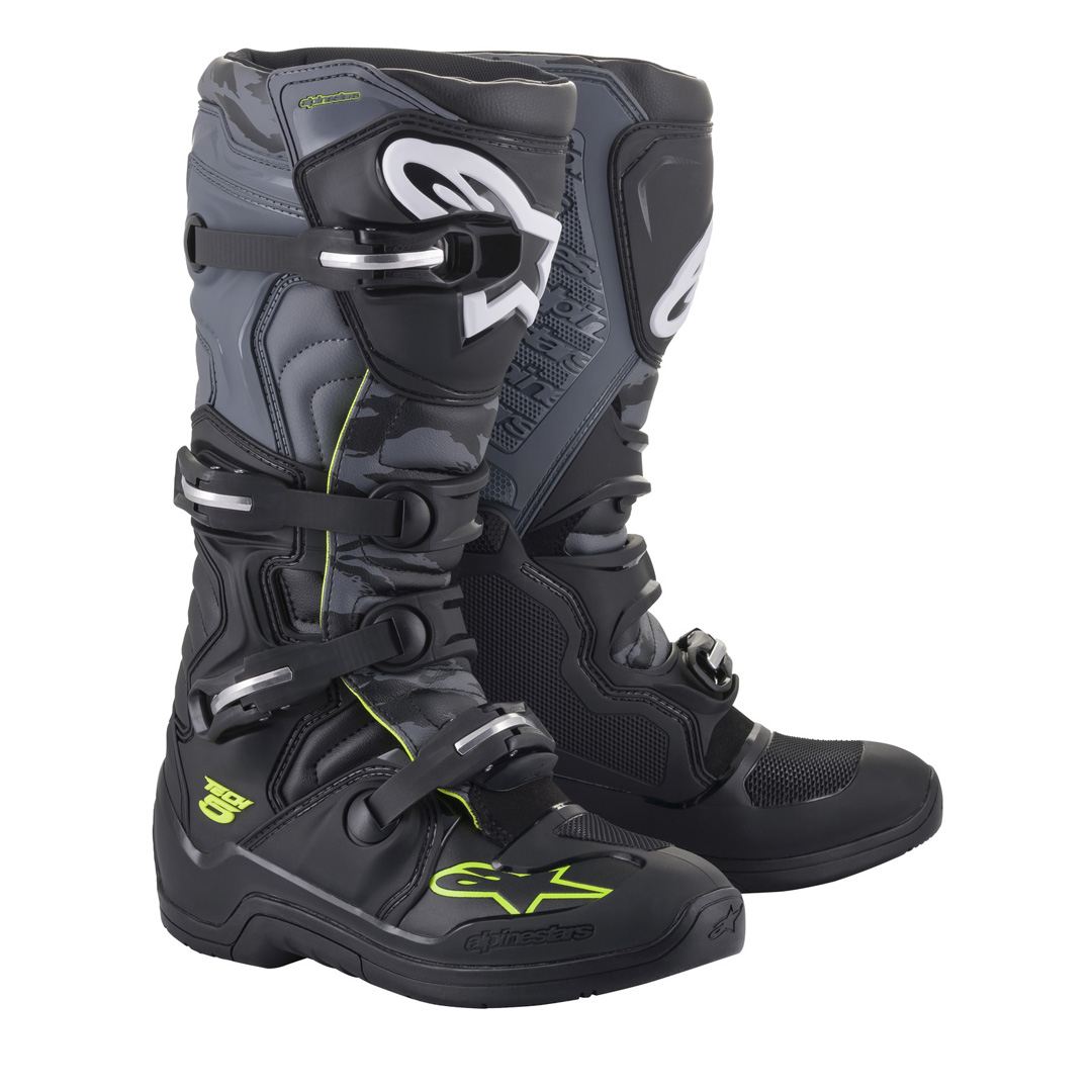 Moto boty Alpinestars Tech 5 černá/šedá/žlutá fluo  černá/šedá/žlutá fluo  52