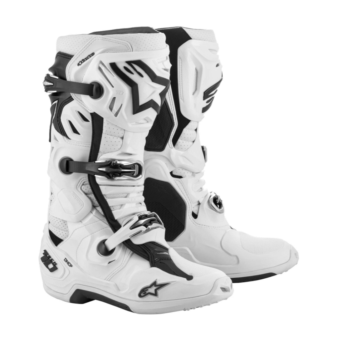 Moto boty Alpinestars Tech 10 Supervented perforované bílá 47