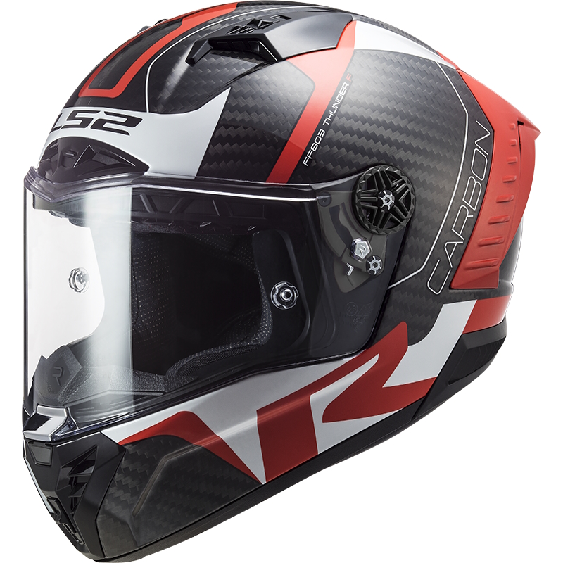 Moto přilba LS2 FF805 Thunder C Racing1 Gloss Red White - XS (53-54)