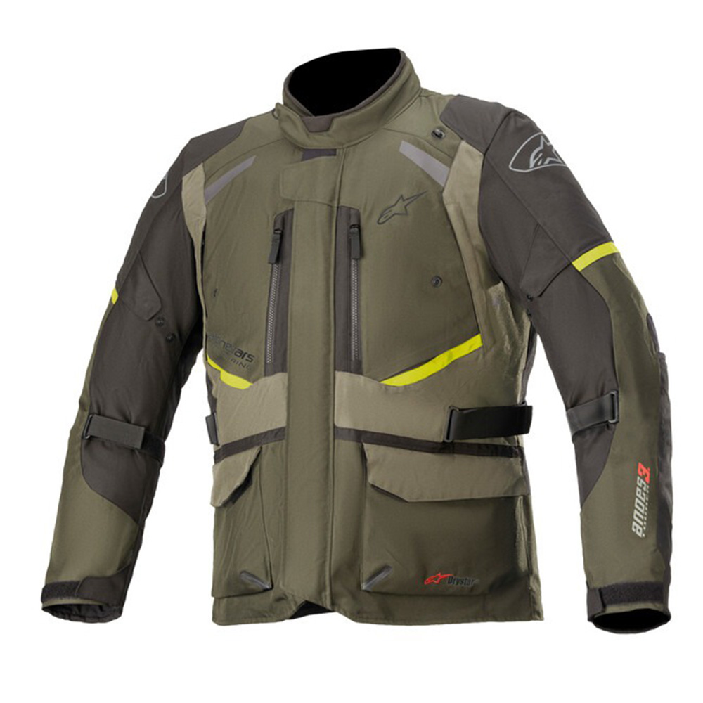 Moto bunda Alpinestars Andes Drystar zelená/černá/žlutá fluo zelená/černá/žlutá fluo - XXL