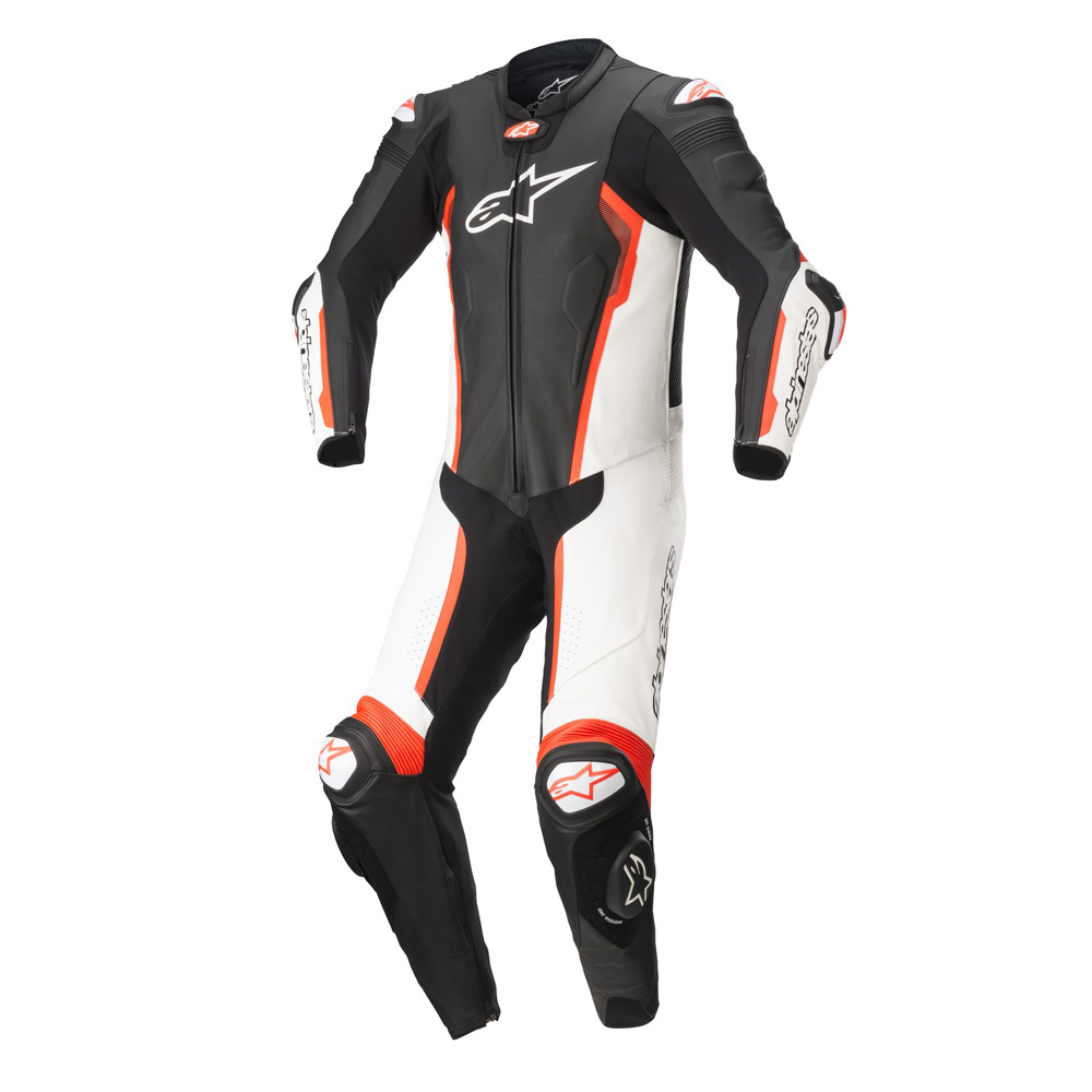 Jednodílná moto kombinéza Alpinestars Missile 2 černá/bílá/červená fluo černá/bílá/červená fluo - 46