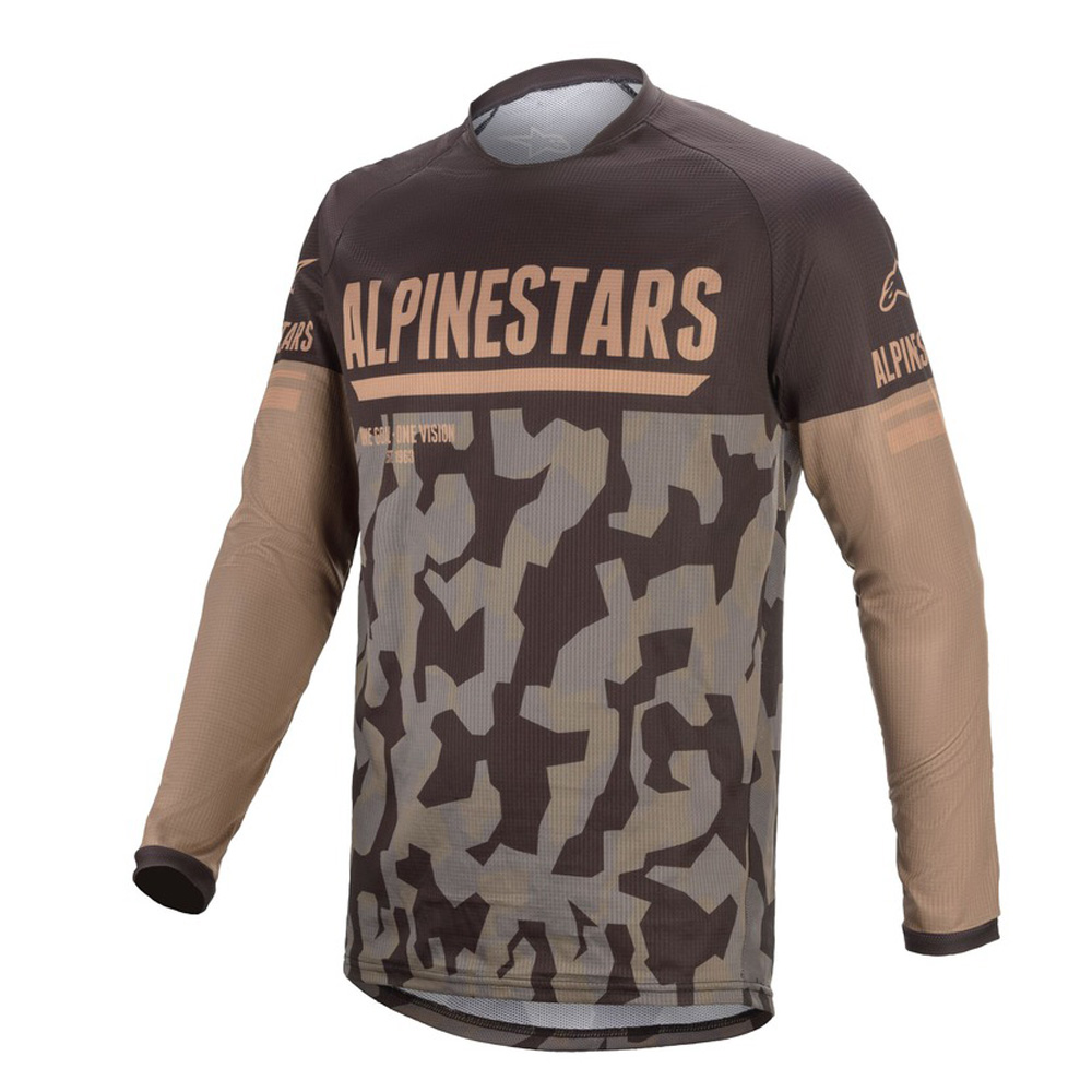 Motokrosový dres Alpinestars Venture R písková camo/černá XXL