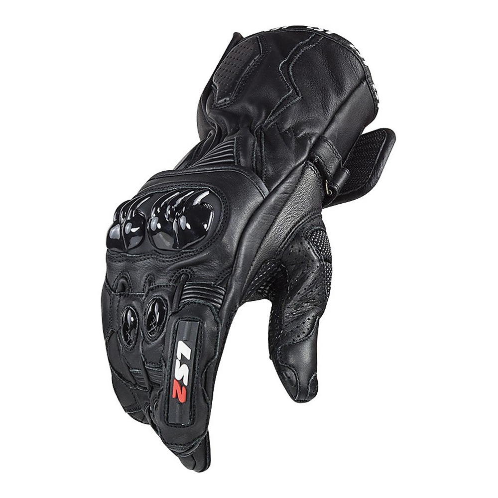 Moto rukavice LS2 Swift Racing Black černá - L