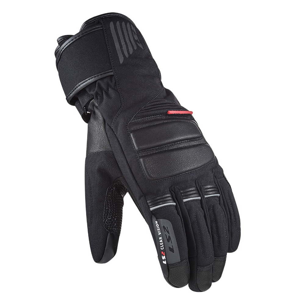 Pánské moto rukavice LS2 Frost Black L