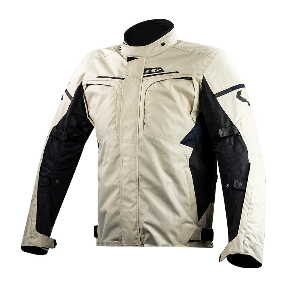 Pánská moto bunda LS2 Endurance Sand Black Blue  písková/černá/modrá  3XL