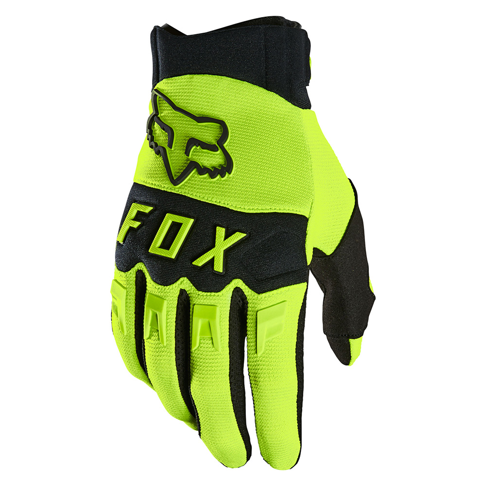 Motokrosové a cyklo rukavice FOX Dirtpaw Ce Fluo Yellow MX22 fluo žlutá - XL