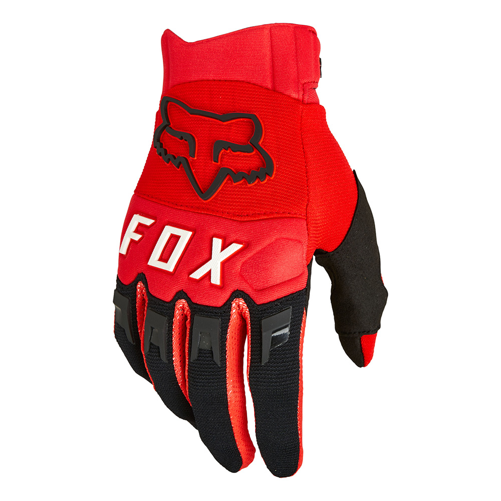 Levně Motokrosové a cyklo rukavice FOX Dirtpaw Ce Fluo Red MX22 fluo červená XL
