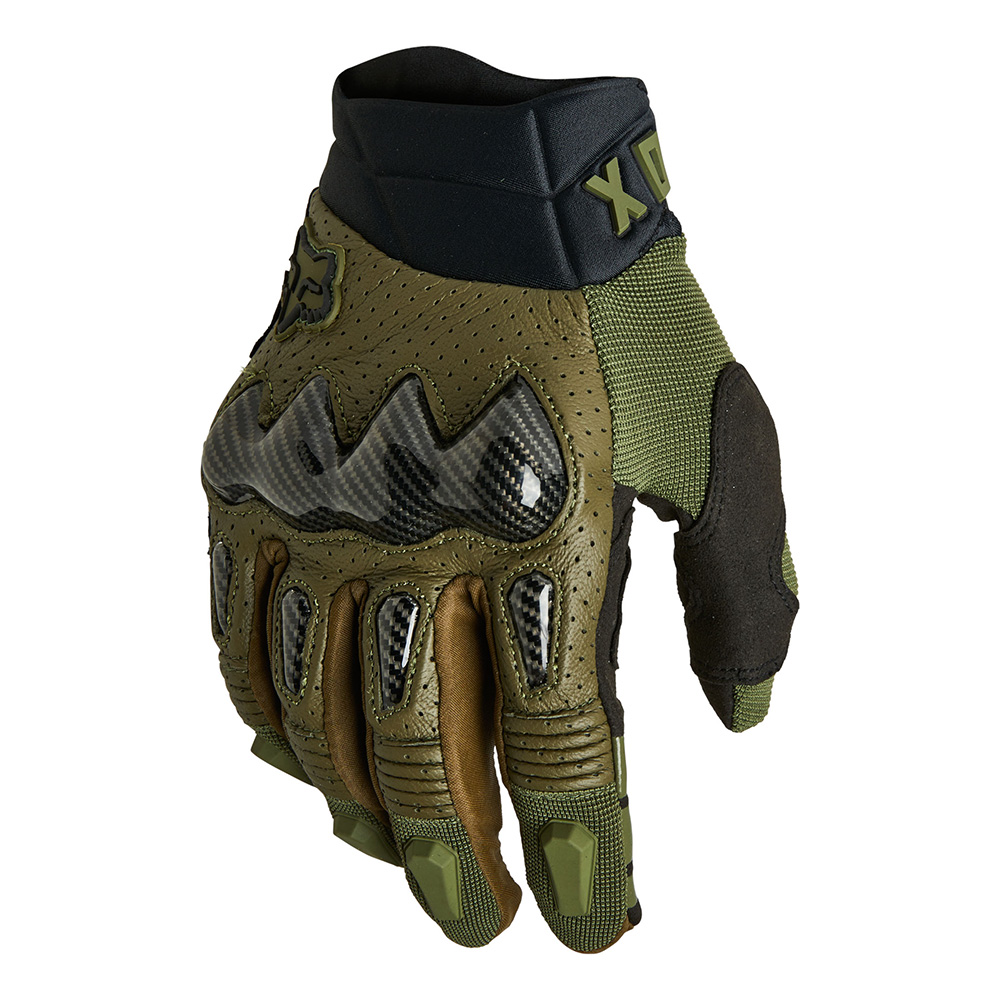 Motokrosové rukavice FOX Bomber Ce Green MX22 zelená - XL