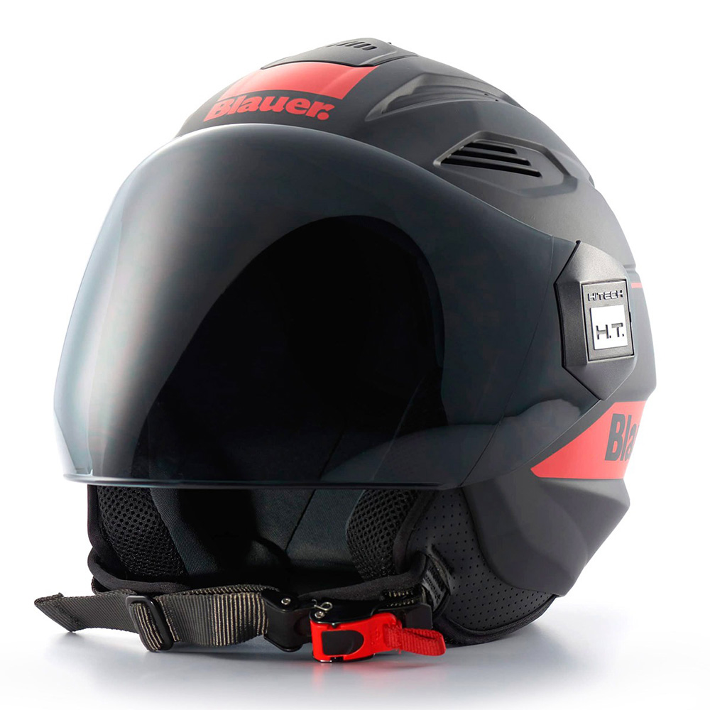 Moto přilba Blauer Brat Black/Red černá/červená - S (55-56)