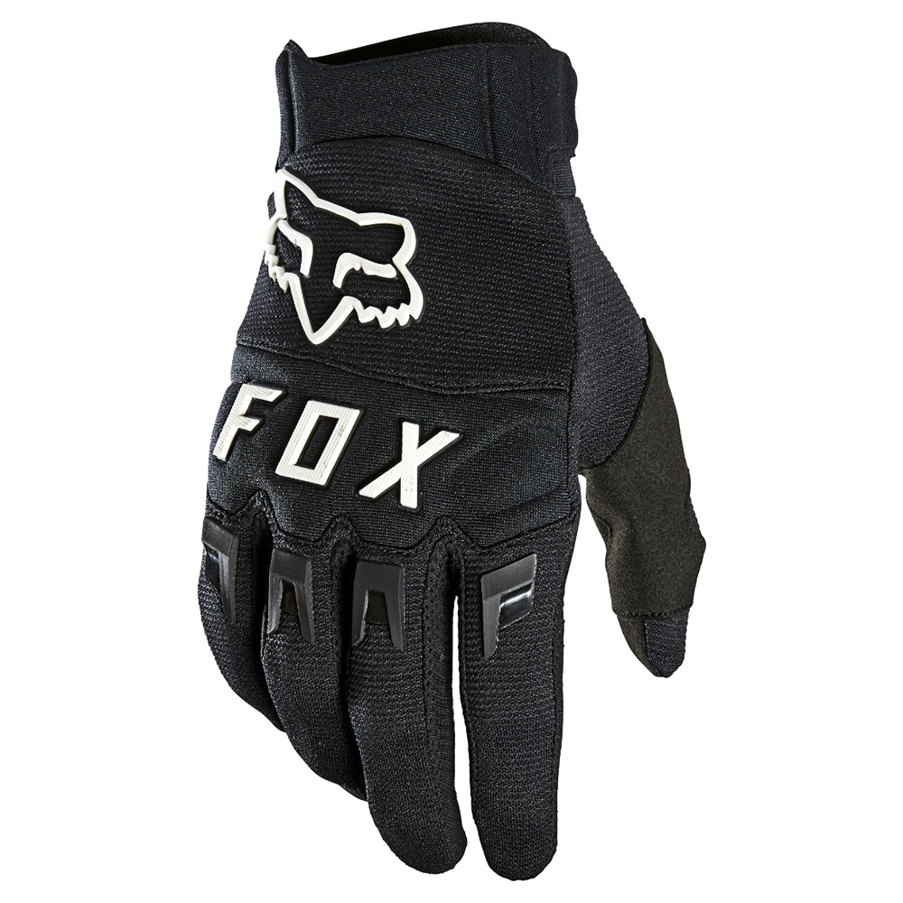 Motokrosové a cyklo rukavice FOX Dirtpaw Black/White MX22  černá/bílá  4XL
