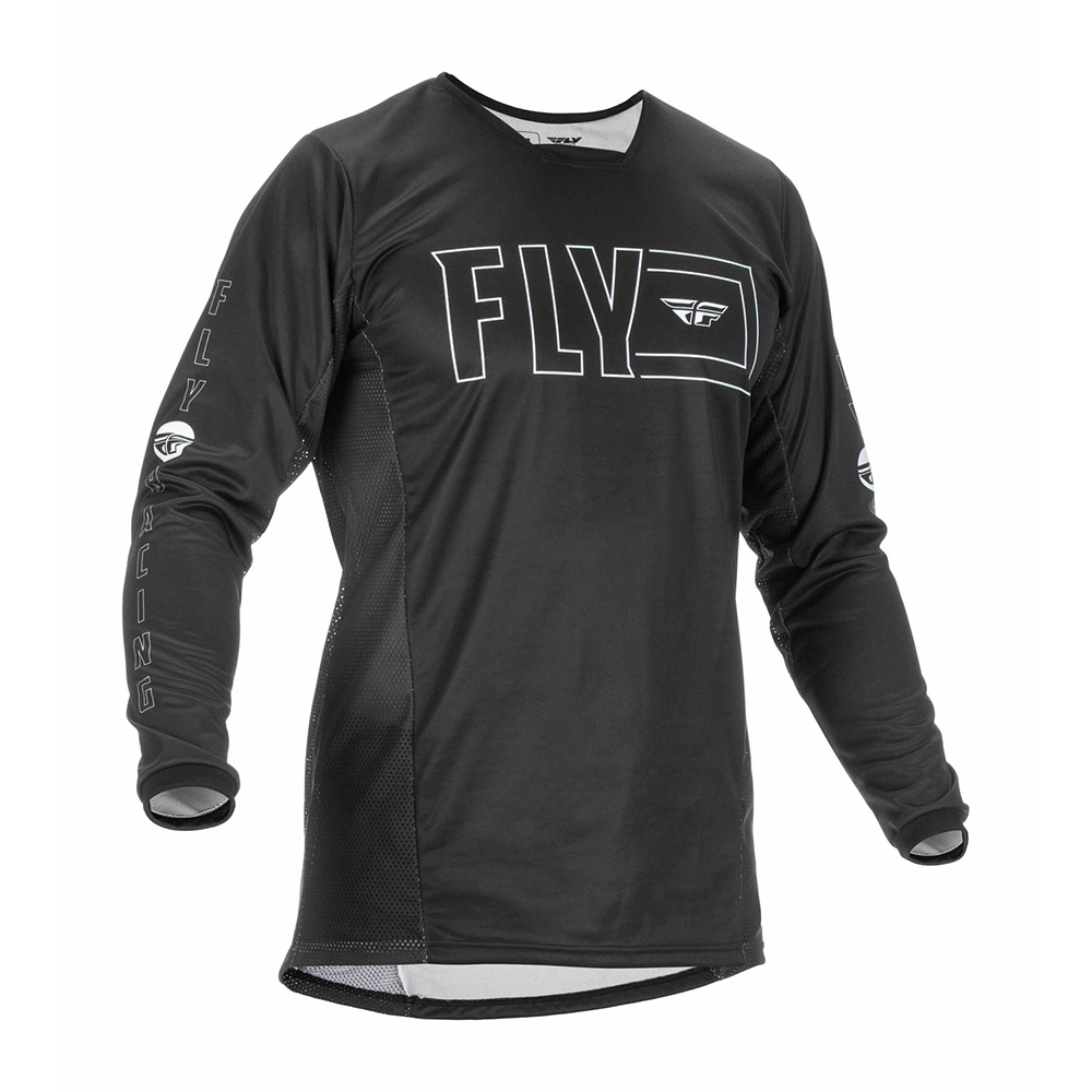 Motokrosový dres Fly Racing Kinetic Fuel Black White černá/bílá - S