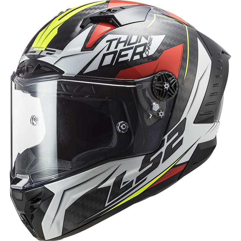 Moto přilba LS2 FF805 Thunder C Chase Gloss White Red - L (59-60)