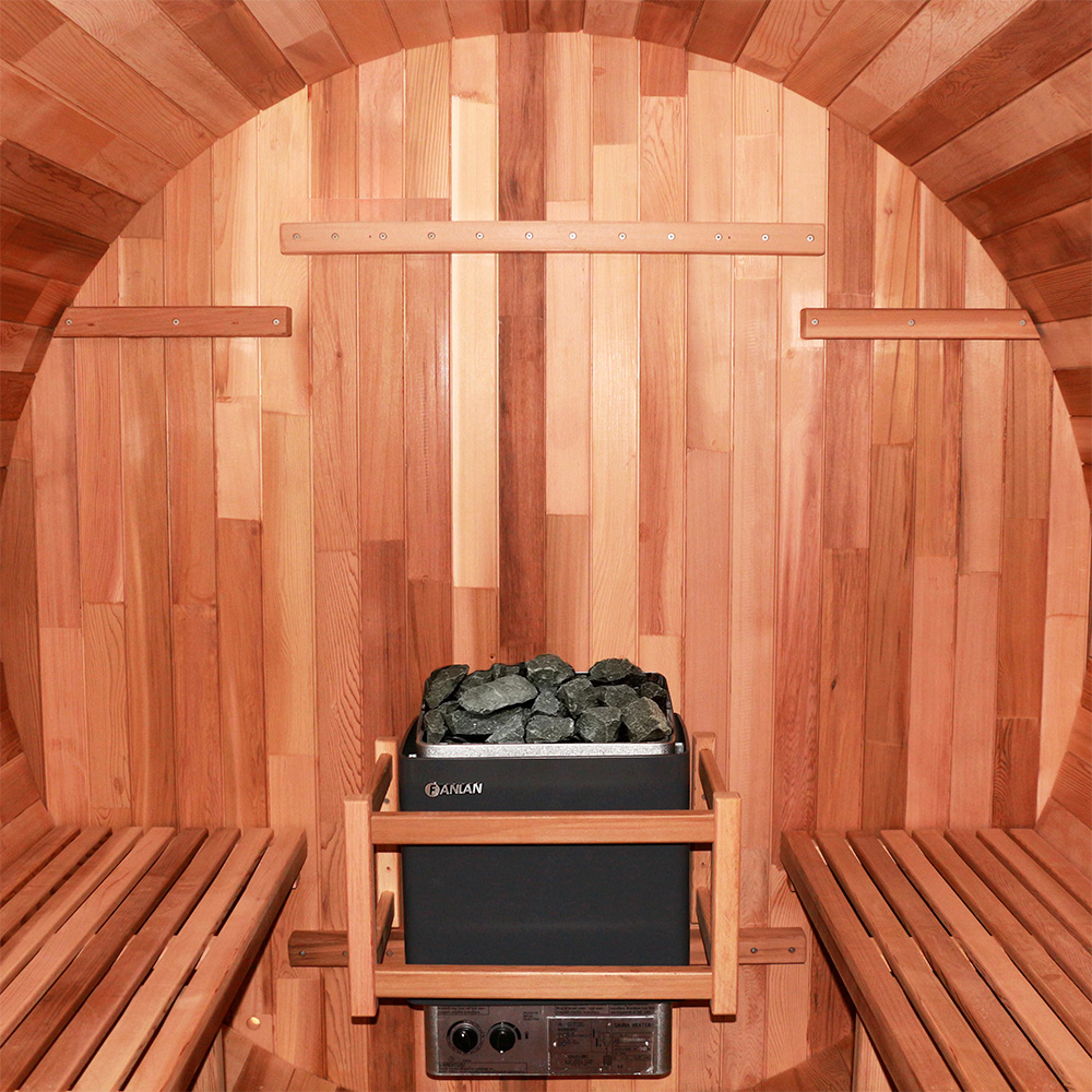 Finská sudová sauna inSPORTline Viduor 600 - cedrové dřevo s elektrickými 6 kW kamny (obrázek 5)
