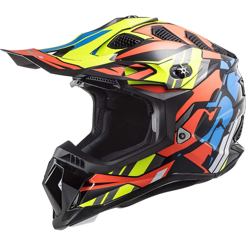 Motokrosová helma LS2 MX700 Subverter Rascal  Gloss Black Fluo Orange  XL (61-62) - Gloss Black Fluo