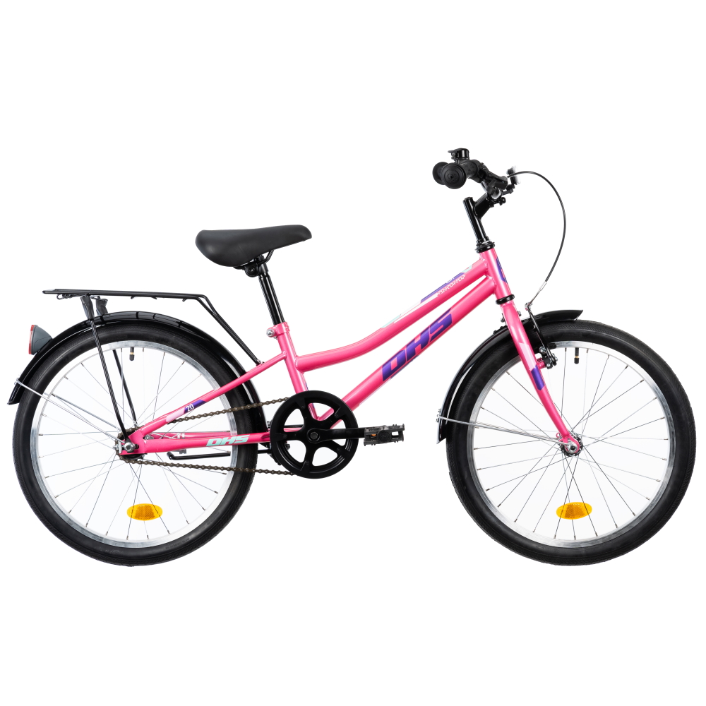 Levně Dětské kolo DHS Teranna 2002 20" 7.0 Pink 9" (110-130 cm)