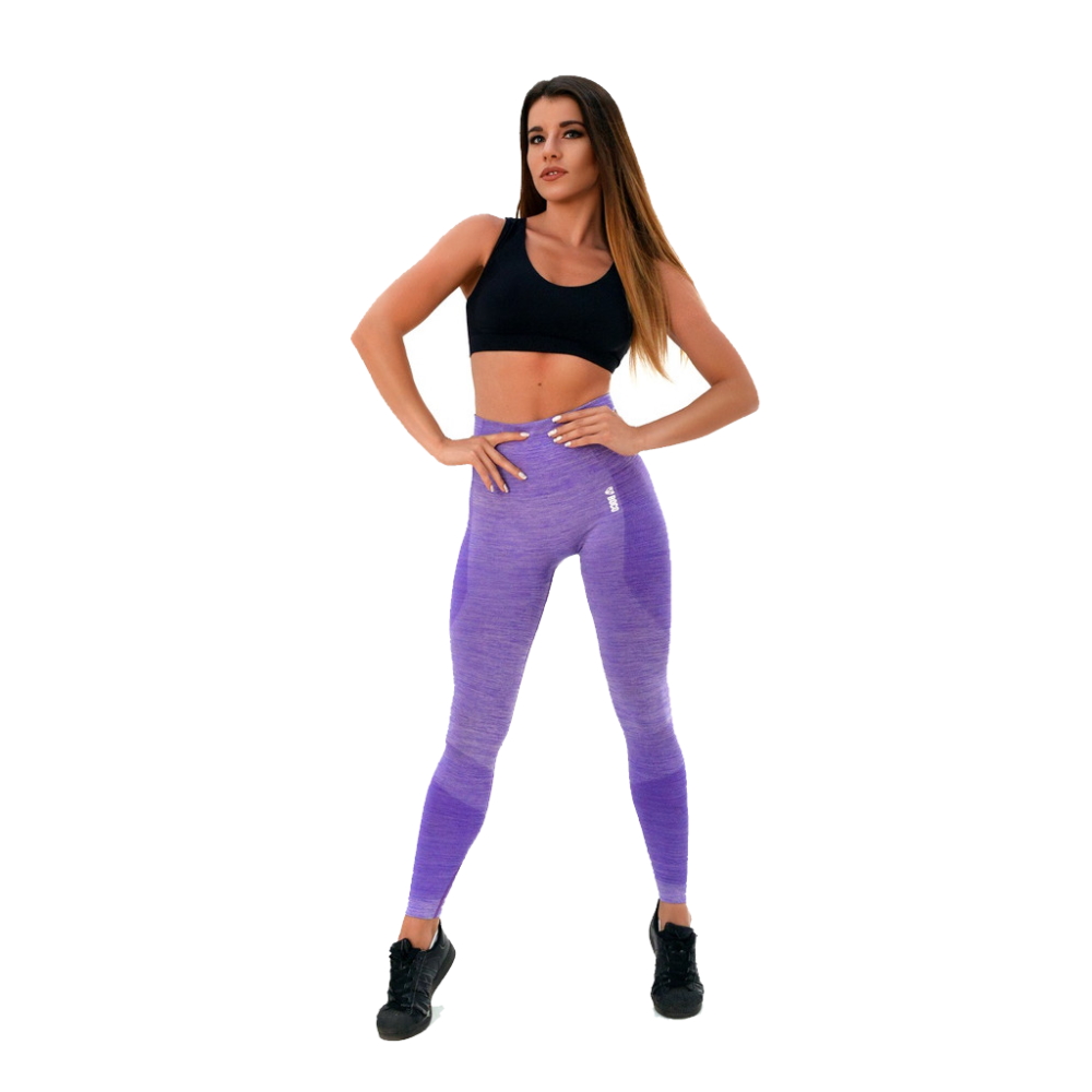 Dámské legíny Boco Wear Violet Melange Push Up fialová XS/S - Obrázek 3