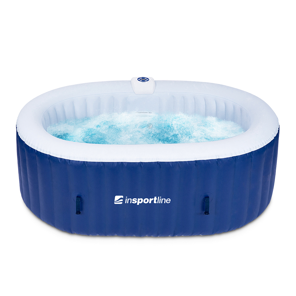 Vířivý nafukovací bazén inSPORTline Voytano 150x80x65 cm černo-zlatá