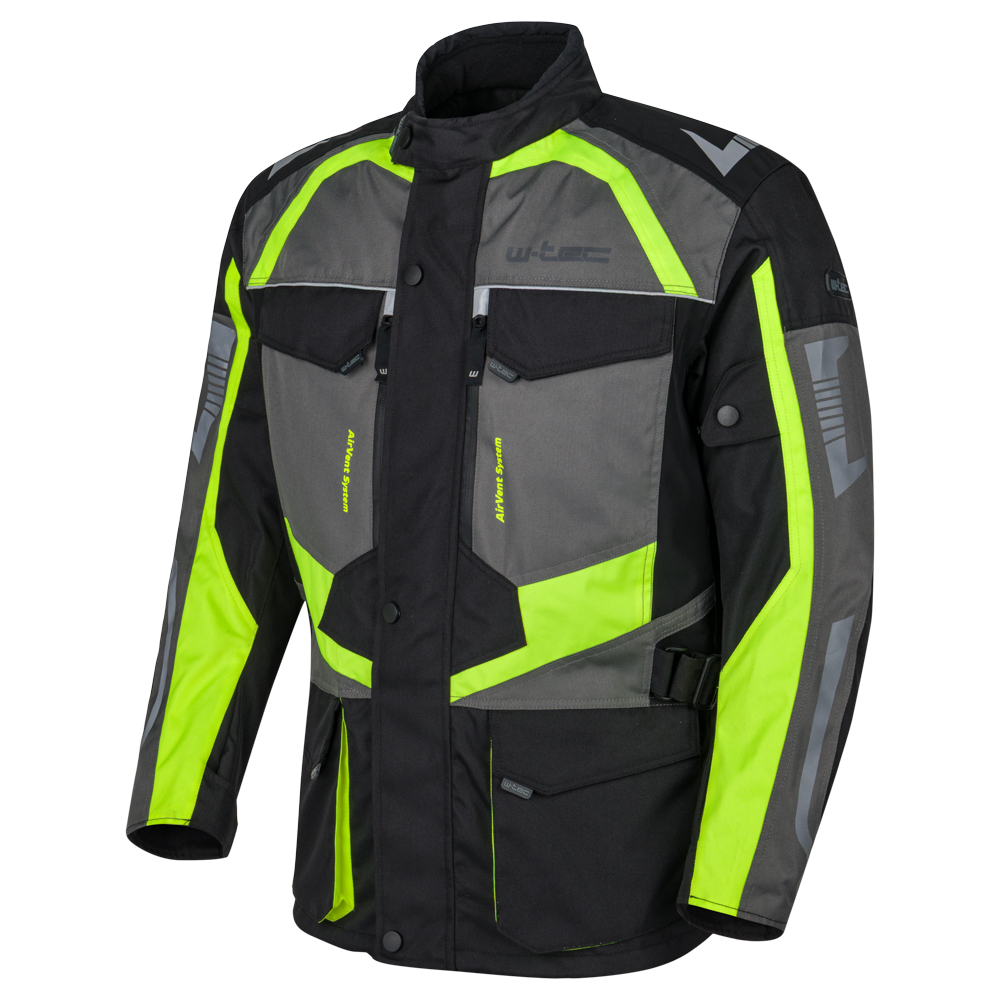 Pánská moto bunda W-TEC Burdys Evo černo-šedá S (obrázek 5)