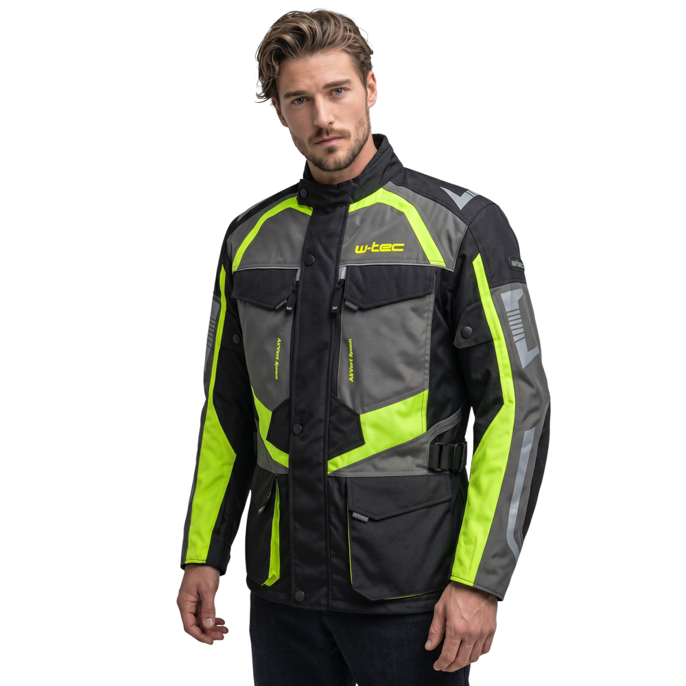 Pánská moto bunda W-TEC Burdys Evo černo-šedá S (obrázek 4)