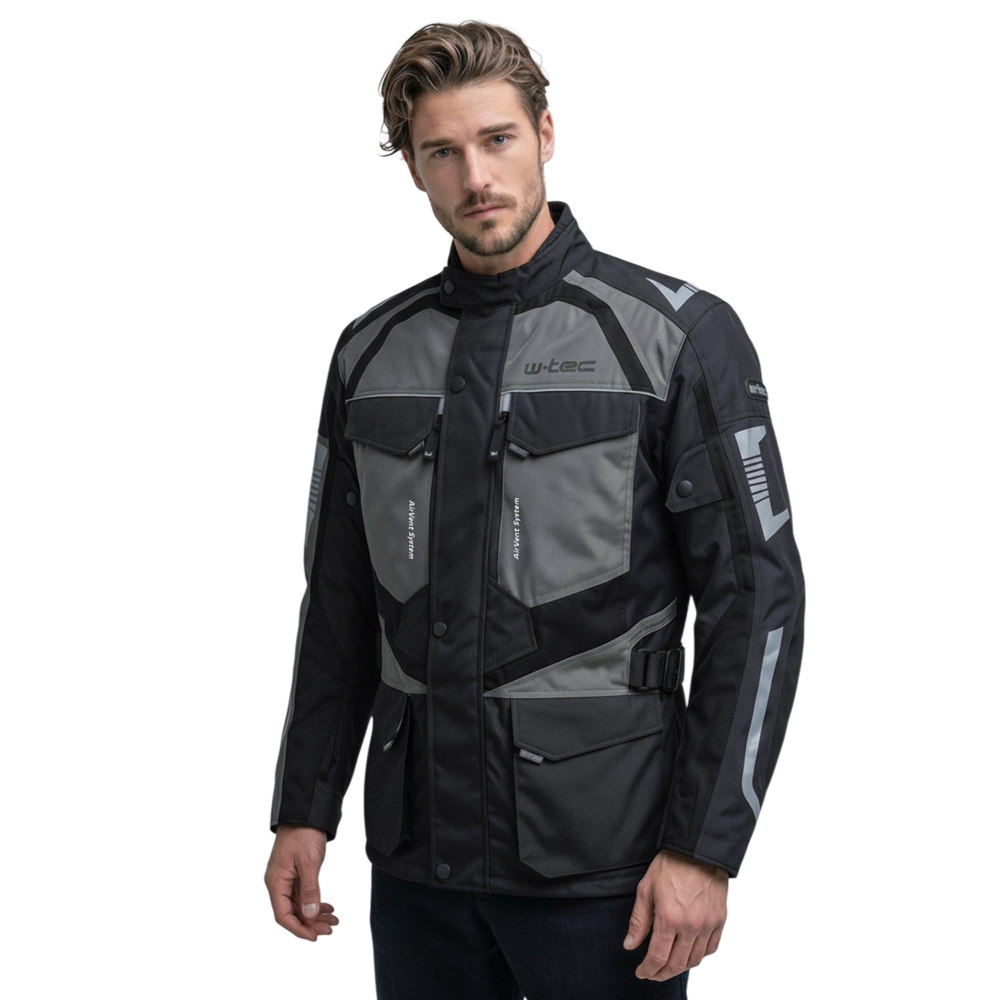 Pánská moto bunda W-TEC Burdys Evo černo-šedá S (obrázek 8)