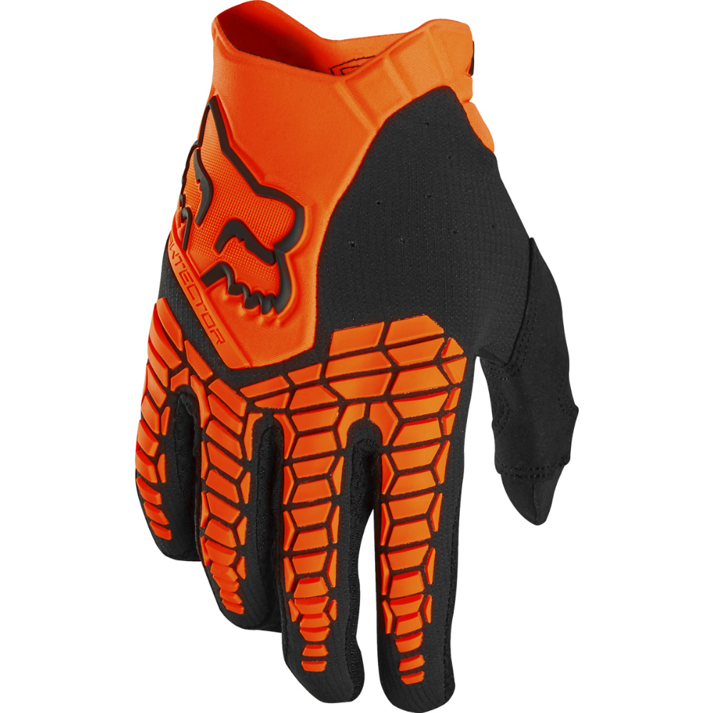 Motokrosové a cyklo rukavice FOX Pawtector Fluo Orange MX22 fluo oranžová - L
