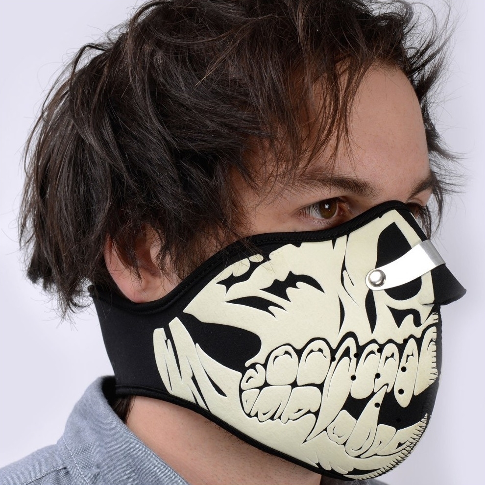 Maska neoprénová Oxford Glow Skull (obrázek 3)