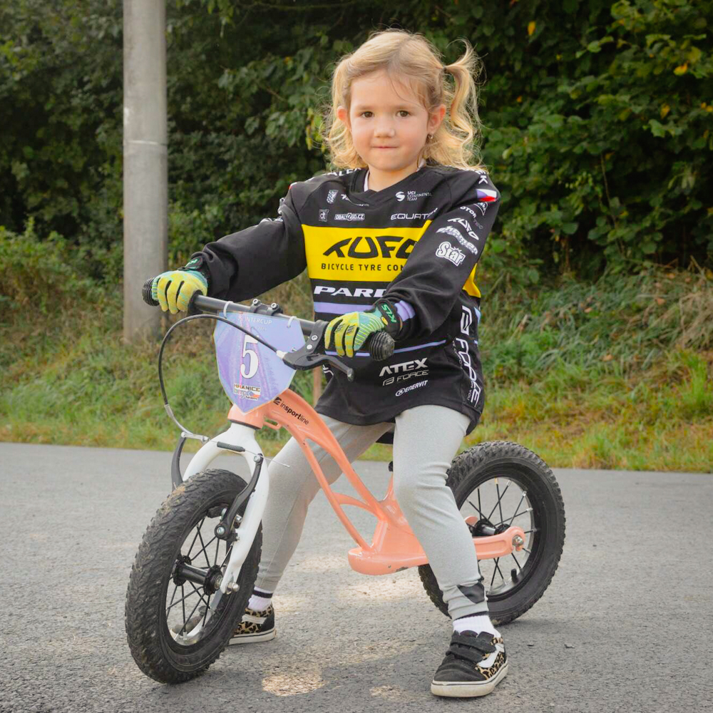 Dětské odrážedlo inSPORTline Pufino 12" broskvová - Obrázek 5