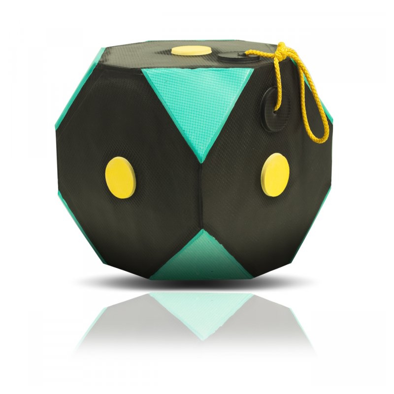 Závěsná terčovnice Yate Cube Polimix 30x30x30cm černá-zelená