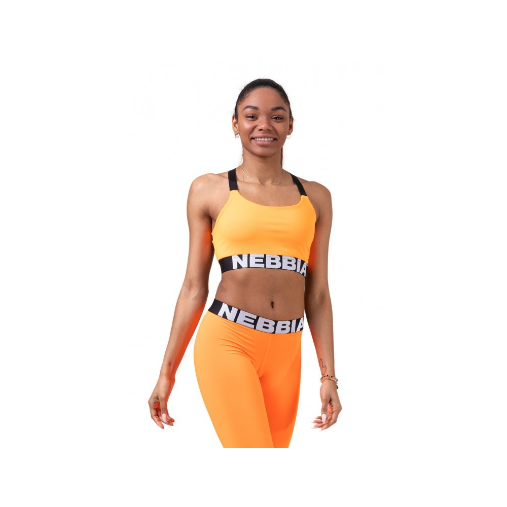 Levně Dámský mini top Nebbia Lift Hero Sports 515 Orange L