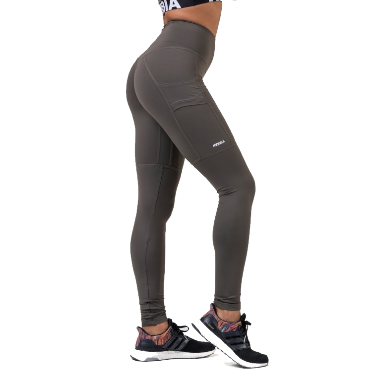 Dámské legíny Nebbia High Waist FitaSmart 505  S  Safari - Safari