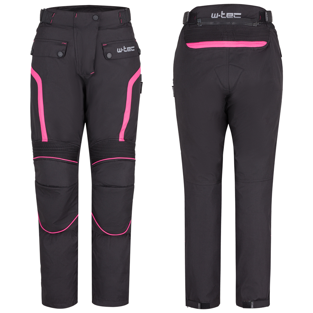 Dámské moto kalhoty W-TEC Durmanes Lady černo-růžová XS
