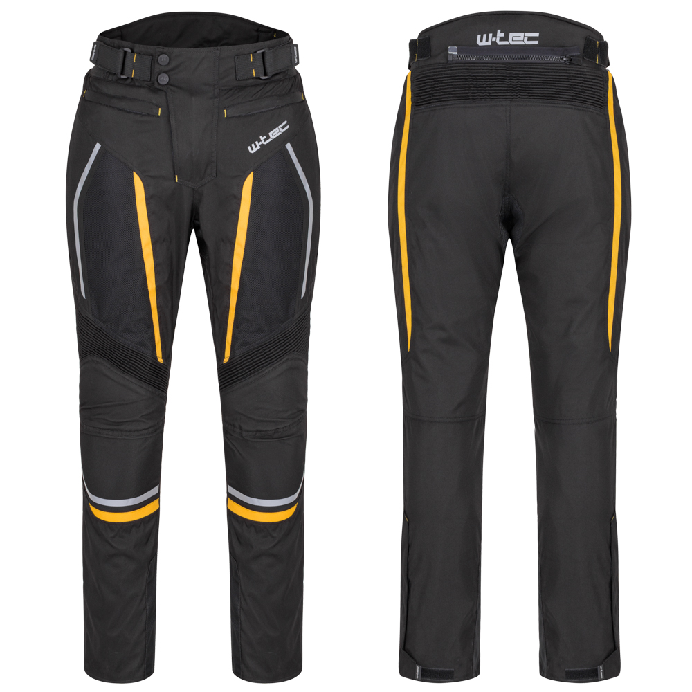 Pánské letní moto kalhoty W-TEC Toranio černo-žlutá M