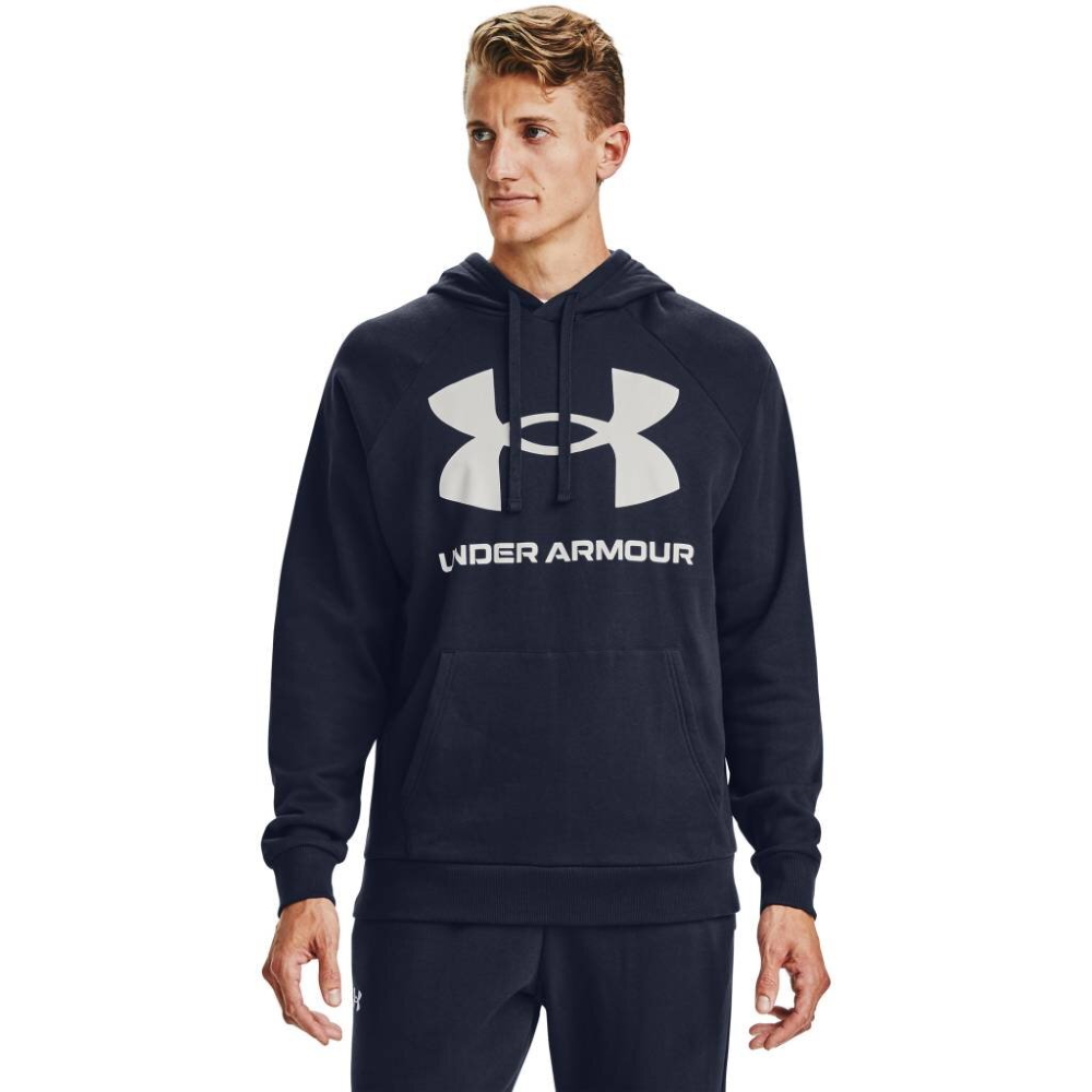 Pánská mikina Under Armour Rival Fleece Big Logo HD  Midnight Navy  L - Midnight Navy